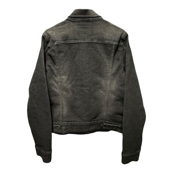 Levi's Trucker black denim jacket with BLANK red tab size Large - Picture 14 of 14